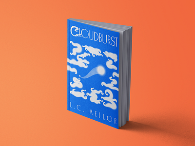 Cloudburst: book cover illustration and typography ancient greece artnouveau book cover book illustration clouds graphic design novel typesetting typogaphy