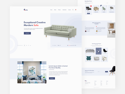 Home Furniture Landing Page Design For Client