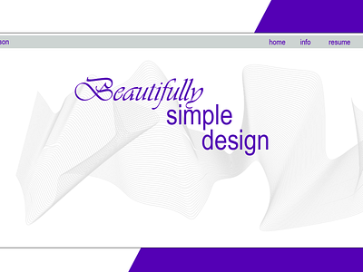 Simple Website Design design flat illustrator lettering minimal type ux web website