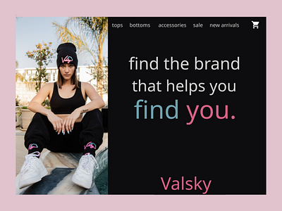 Valsky Clothing Website bottoms clothing homepage homepage design homepage ui pants shirts socks tops uidesign uiux ux uxui valsky web web design