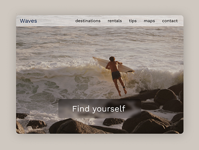 Day 10 - Waves - Surf Company branding figma figmadesign ui ux web website