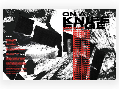 On A Knife Edge: London's Knife Crime Emergency - Book Design book book design bookdesign crime design editorial design editorial layout graphic design graphicdesign magazine typography vice