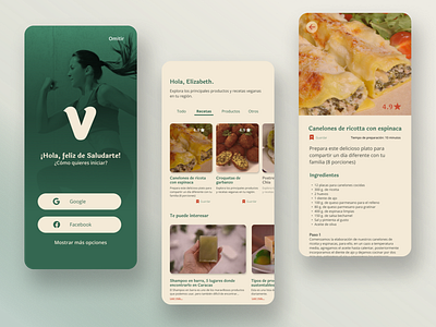 Vegan Food | App Design app app design concept design diseño figma graphic design ui ux uxui visual designer