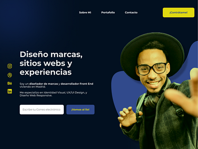 Portfolio Web personal para Diseñador Visual