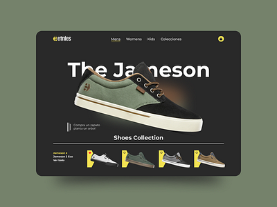 The Jameson Shoes Collection | Conceptual Web Page bootstrap branding concept design conceptual design design diseño figma graphic design shoes website the jameson shoes collection ui visual designer web design web designer