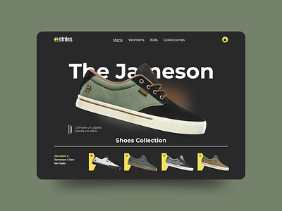 The Jameson Shoes Collection | Conceptual Web Page