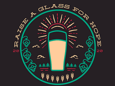 Raise a Glass for Hope beer fundraiser glass home brew hope hops party philanthropy sunshine trees wheat