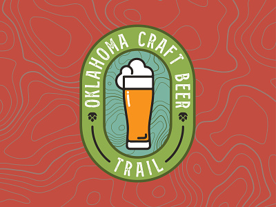 OKCBTV3 beer brand branding craft beer design illustration logo nature oklahoma trail vector