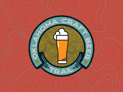 OKCBTV4 beer brand branding craft beer design illustration logo nature oklahoma trail vector