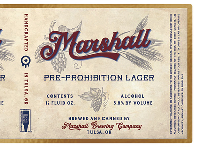 Pre-Prohibition Beer Label