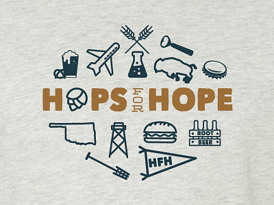 Hops For Hope Shirt 2017 airport beer buffalo craft beer food homebrew hope hops oklahoma