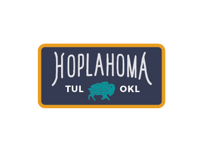 Hoplahoma Patch 1 brand buffalo hops craft beer hoppalo oklahoma patch tulsa