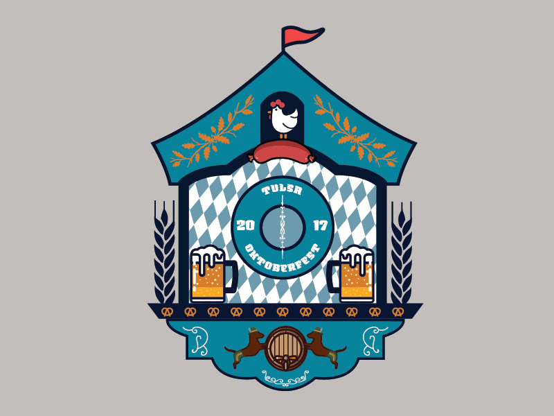 Tulsa Oktoberfest Cuckoo Clock by Brian Welzbacher on Dribbble