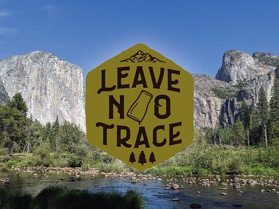Leave No Trace beer beer art branding conservancy craft beer illustration merch design mountains nature outdoors puns simple trace trees