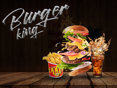 Food poster burger food poster