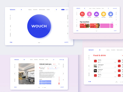 WOUCH website design branding design figma logo minimal ui ux web website