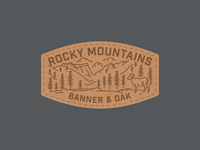 Rocky  Mountain Banner & Oak Patch