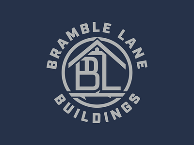 Bramble Lane Buildings house logo shed thorn thorns