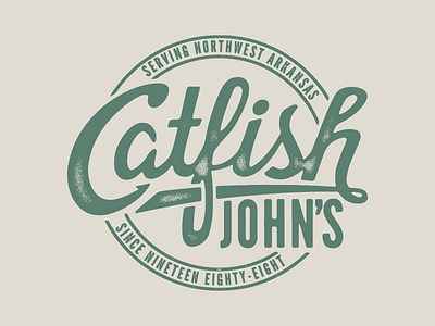 Catfish John's catfish t shirt