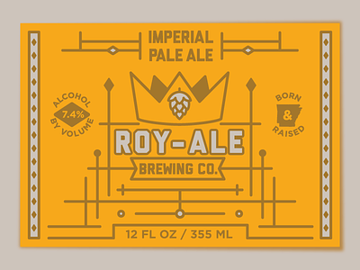 ROY-ALE Label arkansas beer craft