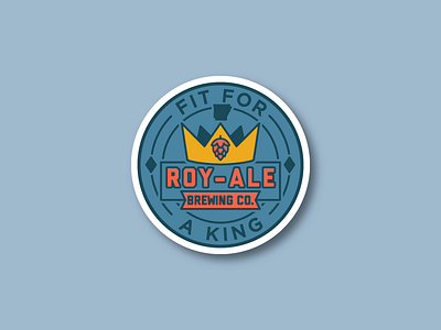 Fit For A King Sticker beer king roy ale royale