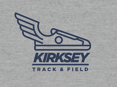 Kirksey Track & Field field logo running sport track