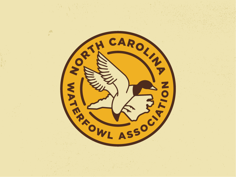 North Carolina Waterfowl Association logo conservation hunting duck outdoor