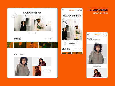 E-commerce desc and mobile versions. Daily UI #012 clothing concept daily ui dailyui ecommerce figma kyiv mobile ui ukraine web webdesign website