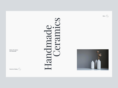 Ceramics shop. Hero concept dailyui figma hero section kyiv layout minimalism ui uidesign ukraine web webdesign website