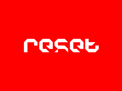 Reset future gaming logo logotype reset tech type
