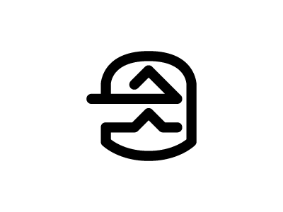Hat Head face hat head icon line line logo logo mark person simple
