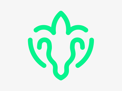 Ignite Cannabis Co. animal branding cannabis clean dan bilzerian goat horn leaf line logo mark minimal