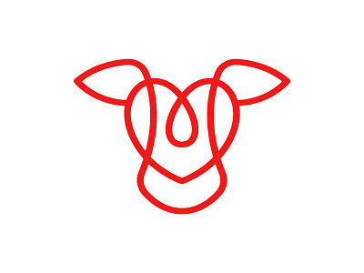 Heart Cattle Logo