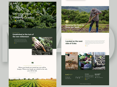 Mao Farm Homepage Web Design by John Harley Po on Dribbble