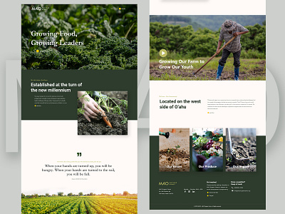 Mao Farm Homepage Web Design