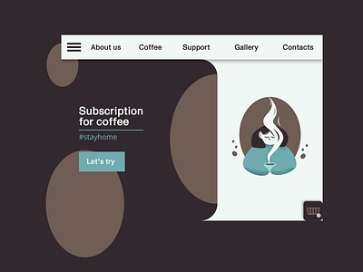 Coffee subscription dailyui dailyuichallenge design illustration ui vector
