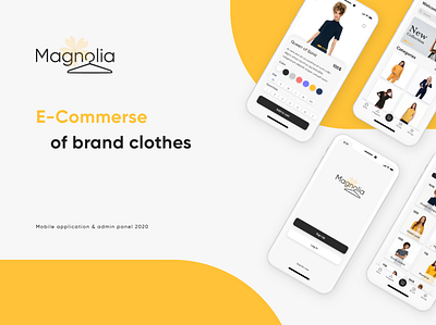 Magnolia (Orion Redesign) admin pannel android app application ios magazine marketing orange presentation presentation design shop ui ux