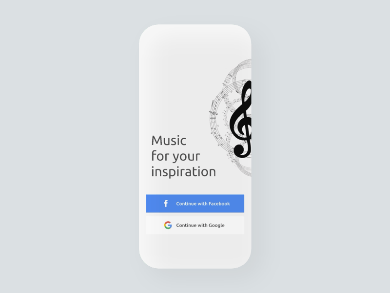 Music App concept - Sheet Music android app app design application illustration ios presentation ui ui ux ux