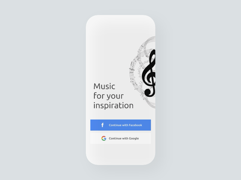 Music App concept - Sheet Music