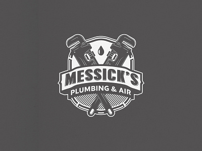 Messick's Plumbing & Air freelance freelancer illustration logo new designs plumbing