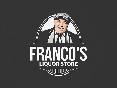 Franco's Liquor branding character designer freelance freelancer new design sarvsarr team
