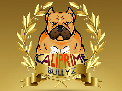 Calliprime Bullyz Logo. dog illustration graphicdesigner illustration logo logodesign logoideas mascot mascotlogo vector