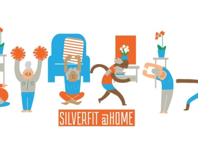 Branding for Silverfit @Home b2c charity work illustration vector graphics youtube youtube branding youtube channel youtube logo