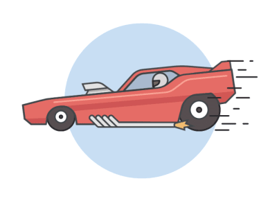 Supercharge! 2d animation animation gif illustration race car supercharge