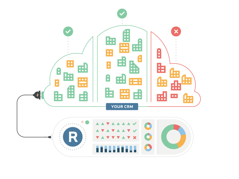 Product Page Animation: Segmentation radius illustration web gif 2d animation after effects