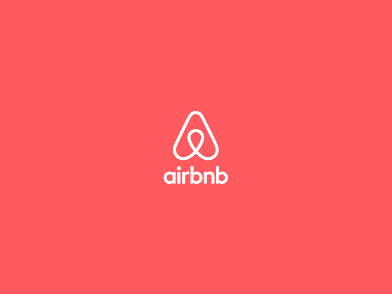 Airbnb logo 2d animation after effects airbnb animated gif animation line logo logo animation minimal mograph