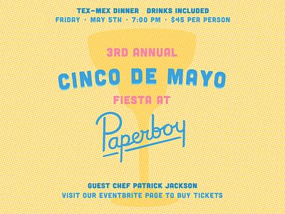 Paperboy Cinco De Mayo Instagram cinco de mayo design female designers fiesta illustration instagram invite margaritas papel picado party tacos tex mex