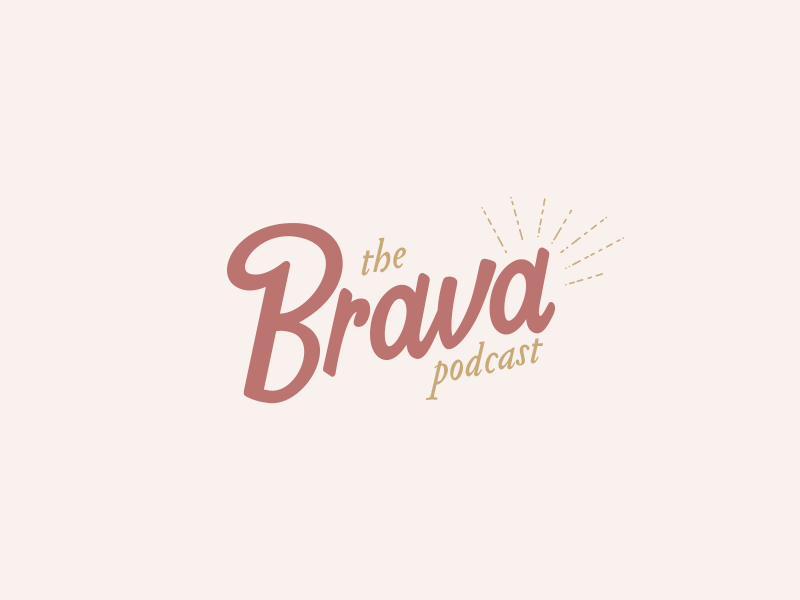 The Brava Podcast Brand Identity System brand and identity branding female female designers icon identity logo logo system podcast women
