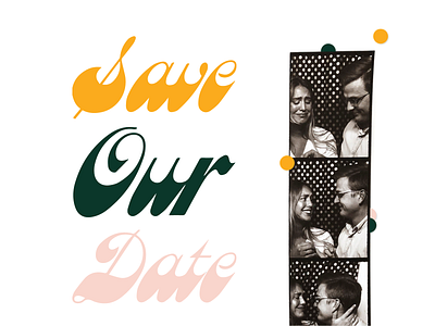 Save Our Date Email brides design email engagement female designers gif mailchimp save the date visual design wedding