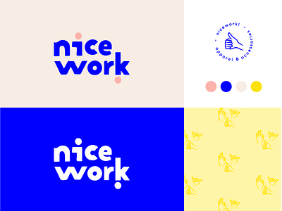 NiceWork! Brand Identity branding branding and identity design female designers hand lettering logo typography visual design women